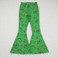 P0323 Adult Cartoon Green Denim Pants