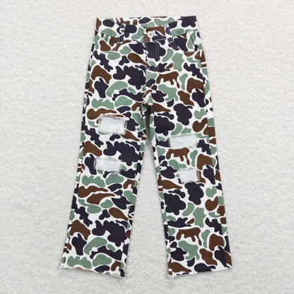 Sibling Baby Boys Girls Camouflage Hunting Season Denim Jeans Pants C11.19