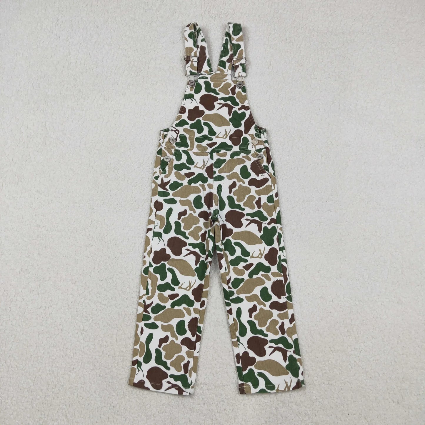 Sibling Baby Boys Kids Fall Hunting Camo Denim Strap jumpsuits Overall C11.6