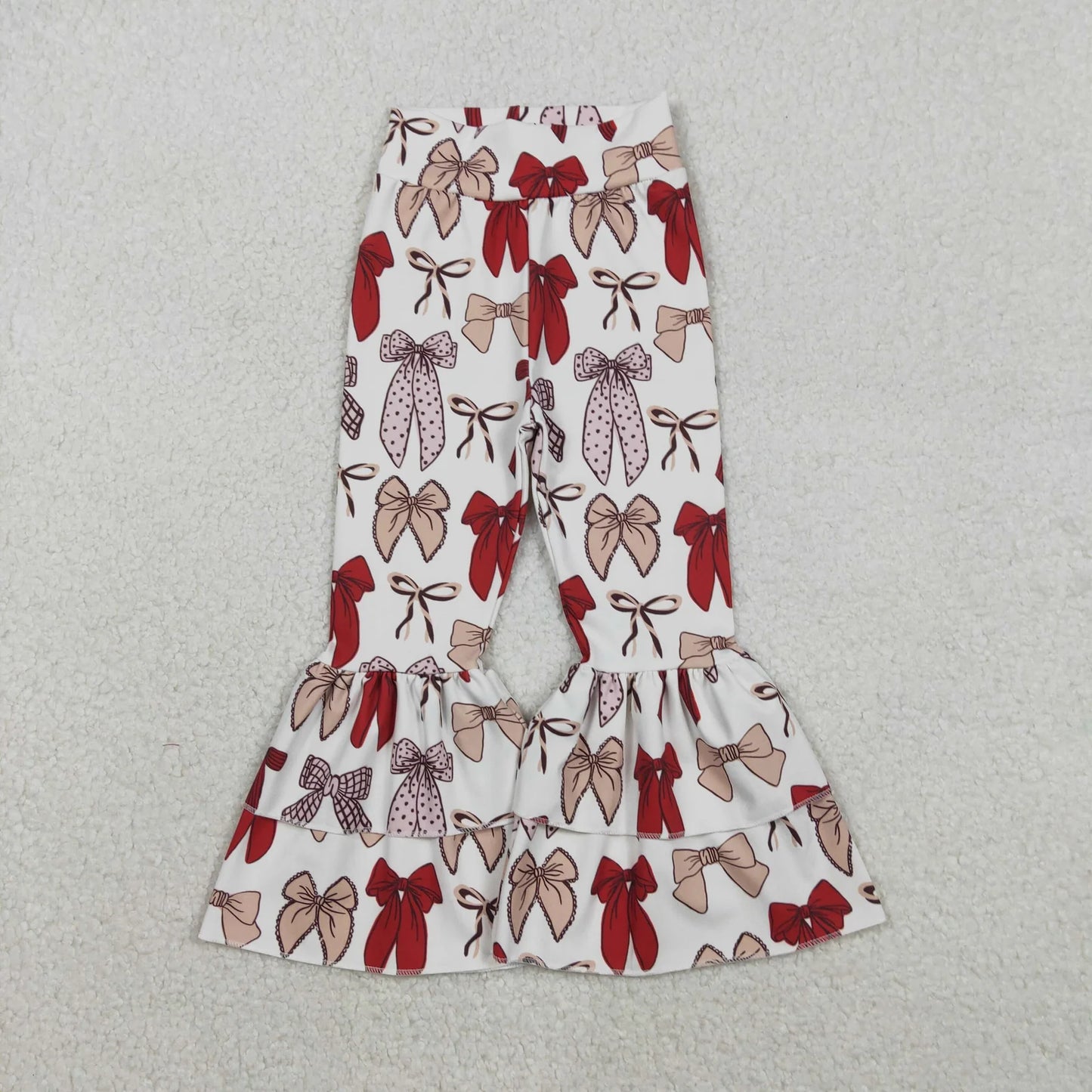 Sibling Baby Girls Bows Southern Camo Yoga Active Ruffle Bell Bottom Pants C12.6