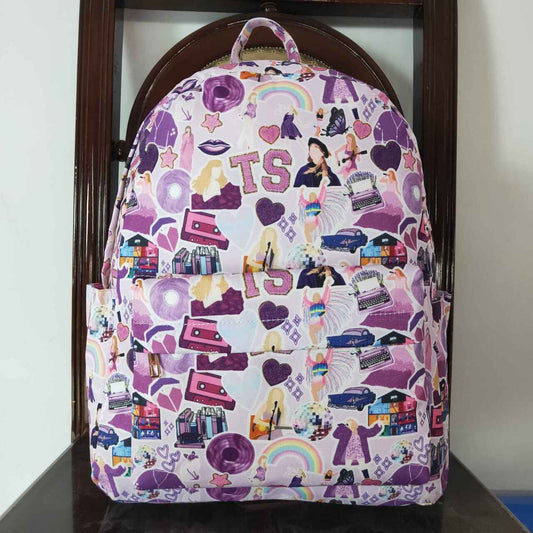 BA0172 Country music singer purple backpack