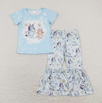 Baby Girls Big Little Sister Dog Sibling Clothes Sets