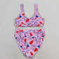 S0334 Pink firework Popsicle swimsuit for adult women