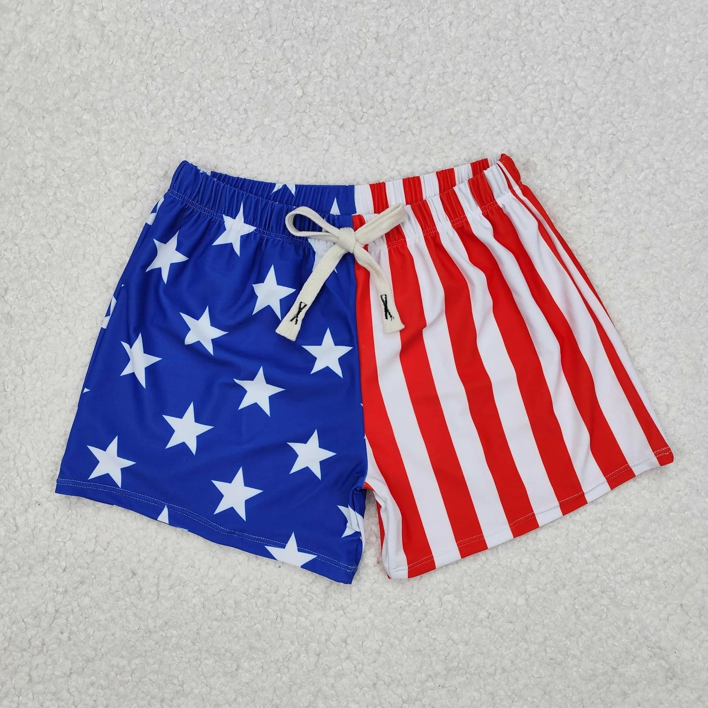 Sibling Baby Boys 4th Of July Star Western Trunks Swimsuits 5.9