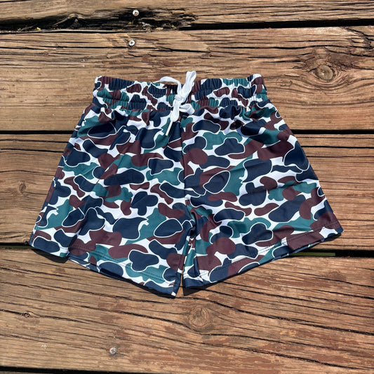 S0218 Baby Boys Camo Print Summer Trunks Swimsuits Swimwears