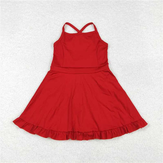 Sibling Baby Girls Knit Knee Length Active Wear Athletic Dresses 6.23