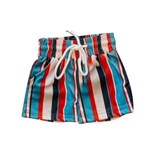 C11.17 S0620 Baby Boys Western Stripe Pockets Swimming Trunks Preorder