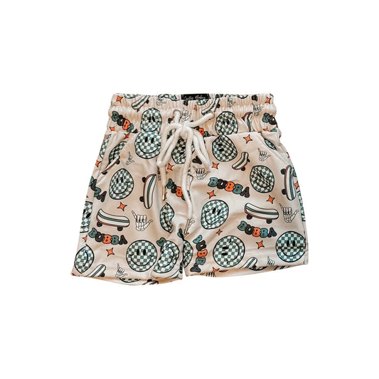 C11.17 S0623 Baby Boys Western Bubba Smiles Pockets Swimming Trunks Preorder