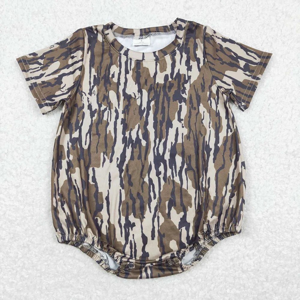 Sibling Baby Boys Short Sleeves Western Camo Rompers C10.22