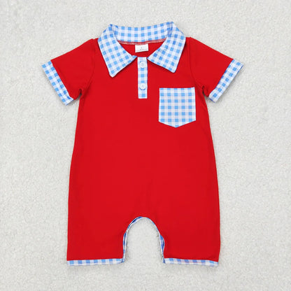 Sibling Baby Boys Girls 4th of July Outfits Romper Dresses Suits 5.6