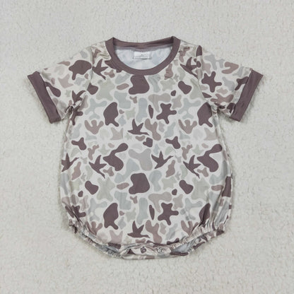 Sibling Baby Boys Short Sleeves Western Camo Rompers C10.22