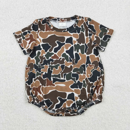 Sibling Baby Boys Short Sleeves Southern Camo Rompers C11.29