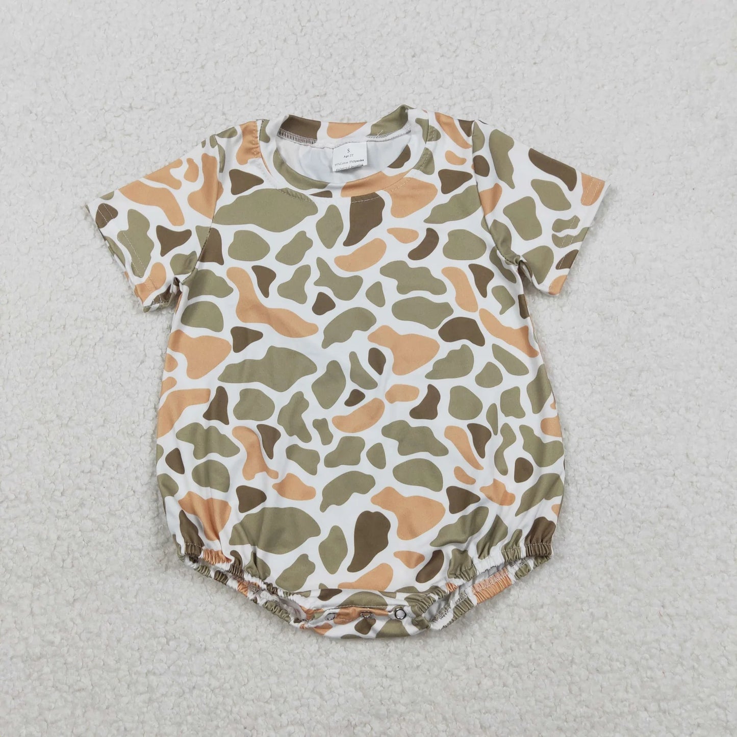 Sibling Baby Boys Short Sleeves Southern Camo Rompers C11.29