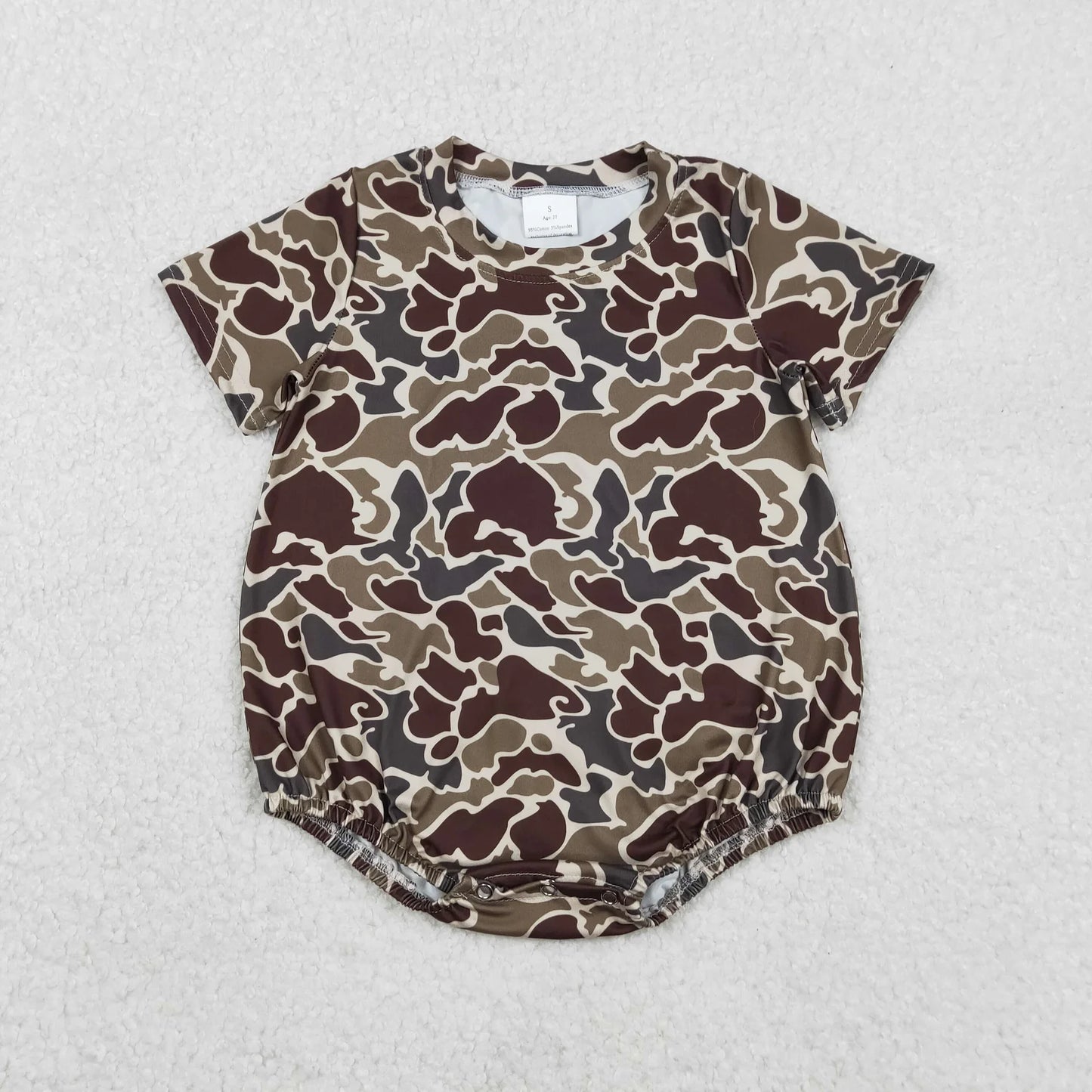 Sibling Baby Boys Short Sleeves Southern Camo Rompers C11.29