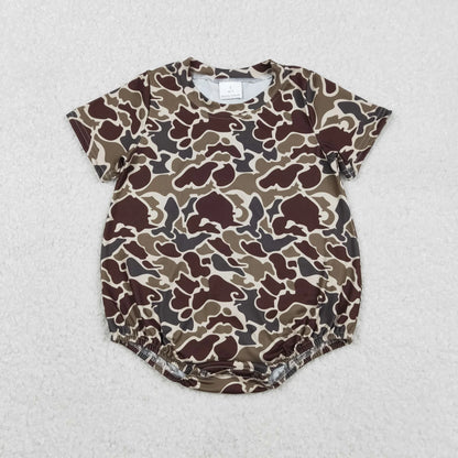 Sibling Baby Boys Short Sleeves Southern Camo Rompers C11.29