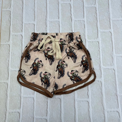SS0088 Baby Girls Western Rodeo Sports Summer Shorts
