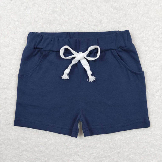 SS0136 navy blue pocket shorts