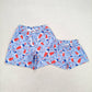 S0335 Adult male 4th of July firework Popsicle blue swimming trunks