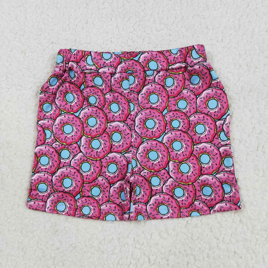 SS0632 Baby Girls Pink Donuts Summer Shorts Bottom 7.19