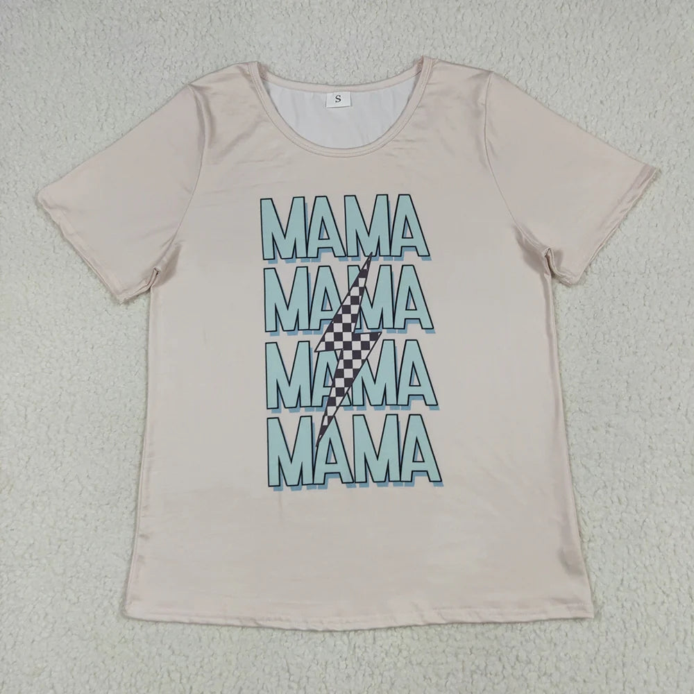 Family Mommy&Me Baby Boys MAMA'S BOY Lightning Tee Shirts Tops 7.8