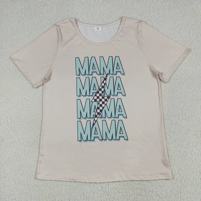 Family Mommy&Me Baby Boys MAMA'S BOY Lightning Tee Shirts Tops 7.8