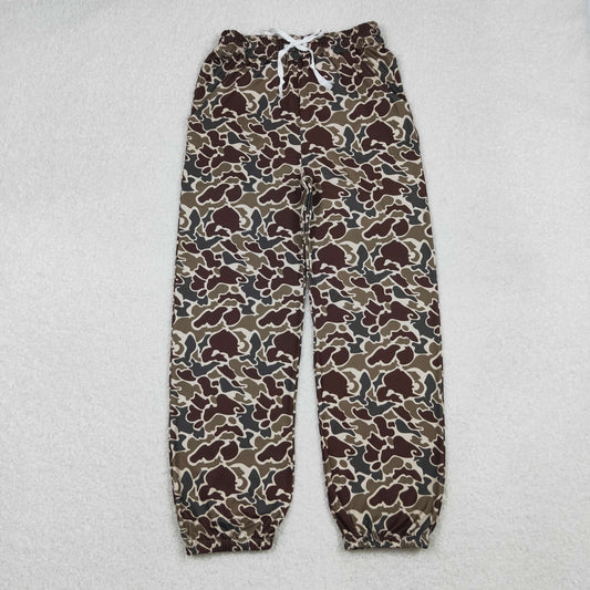 P0906 Adult Women Duck Grey Camo Pocket Bottom Joggers Pants C10.14