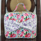 BA0102 Flowers Purple Floral Bow Dinner Bag Lunch Box Bag