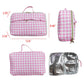 Baby Girls Back To School Pink Checkered Back Bags Lunch Boxes