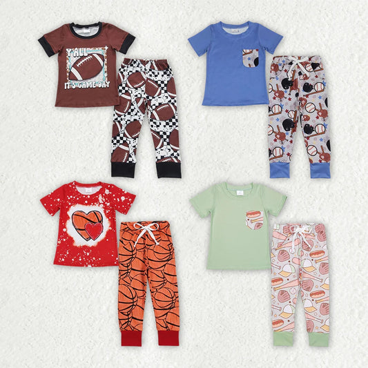 Sibling Baby Boys Game Sports Shirts Pants Outfits Sets 4.16
