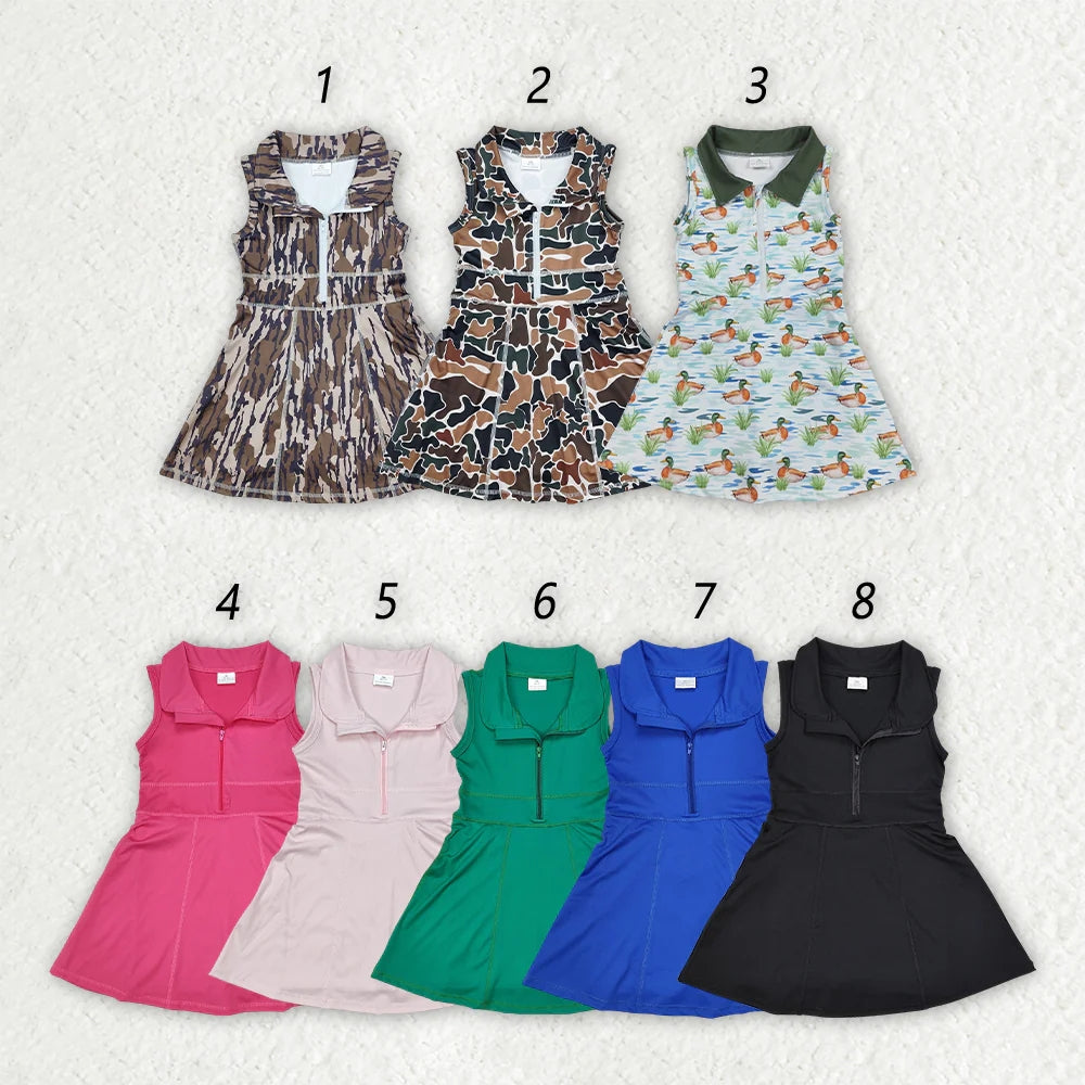 Sibling 8 Colors Baby Girls Athletic Zip Active Wear Work Out Dresses 4.16