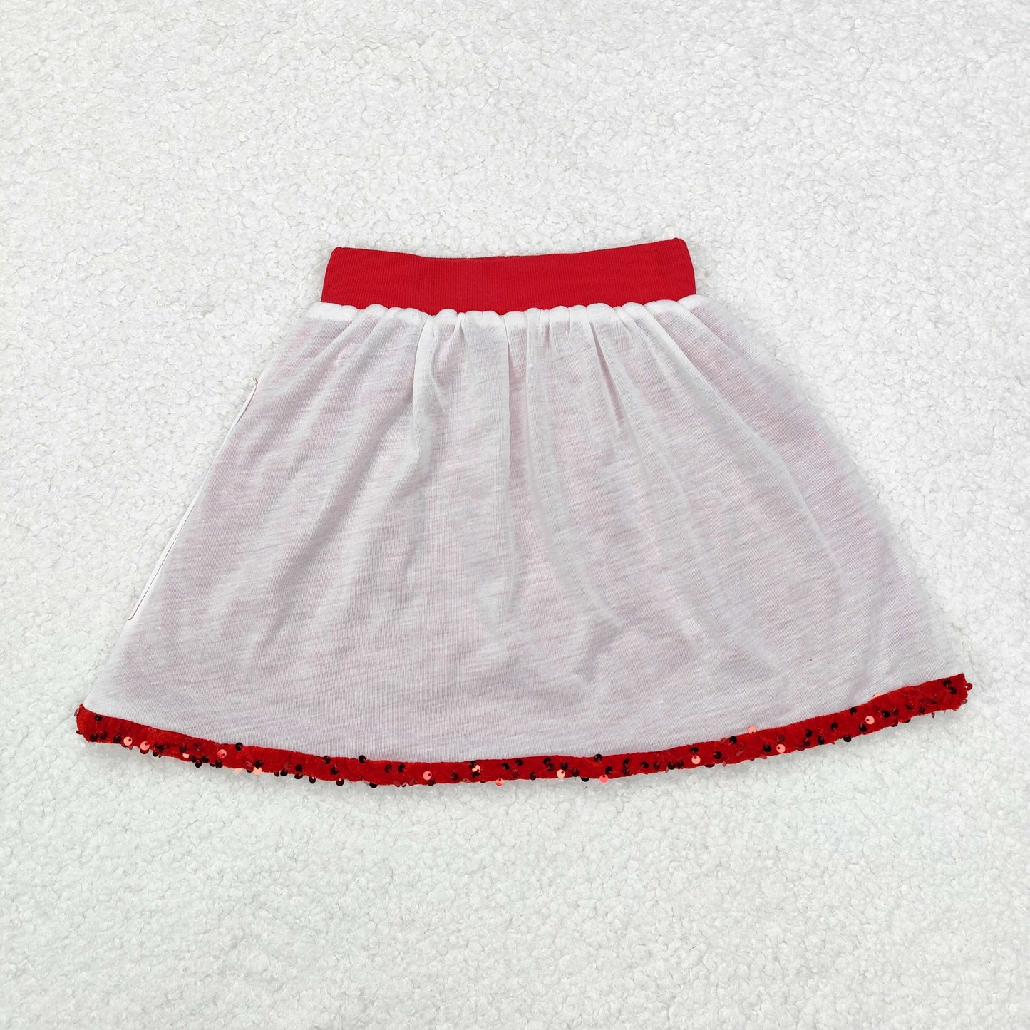 GLK0027 Baby Girls Sequin Red Color Skirts Bottoms