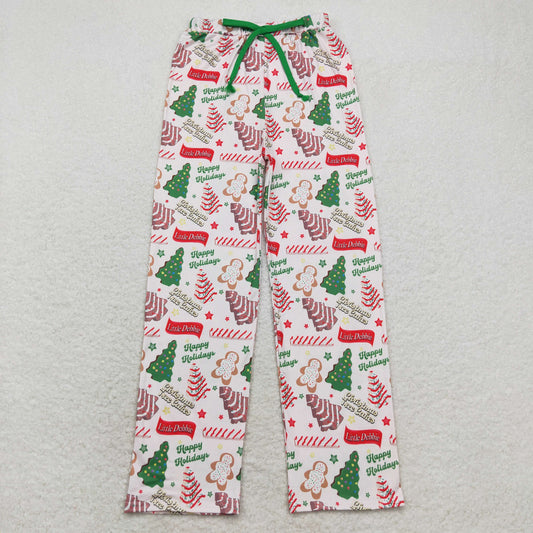 P0490 Adult  Christmas tree cookie pants