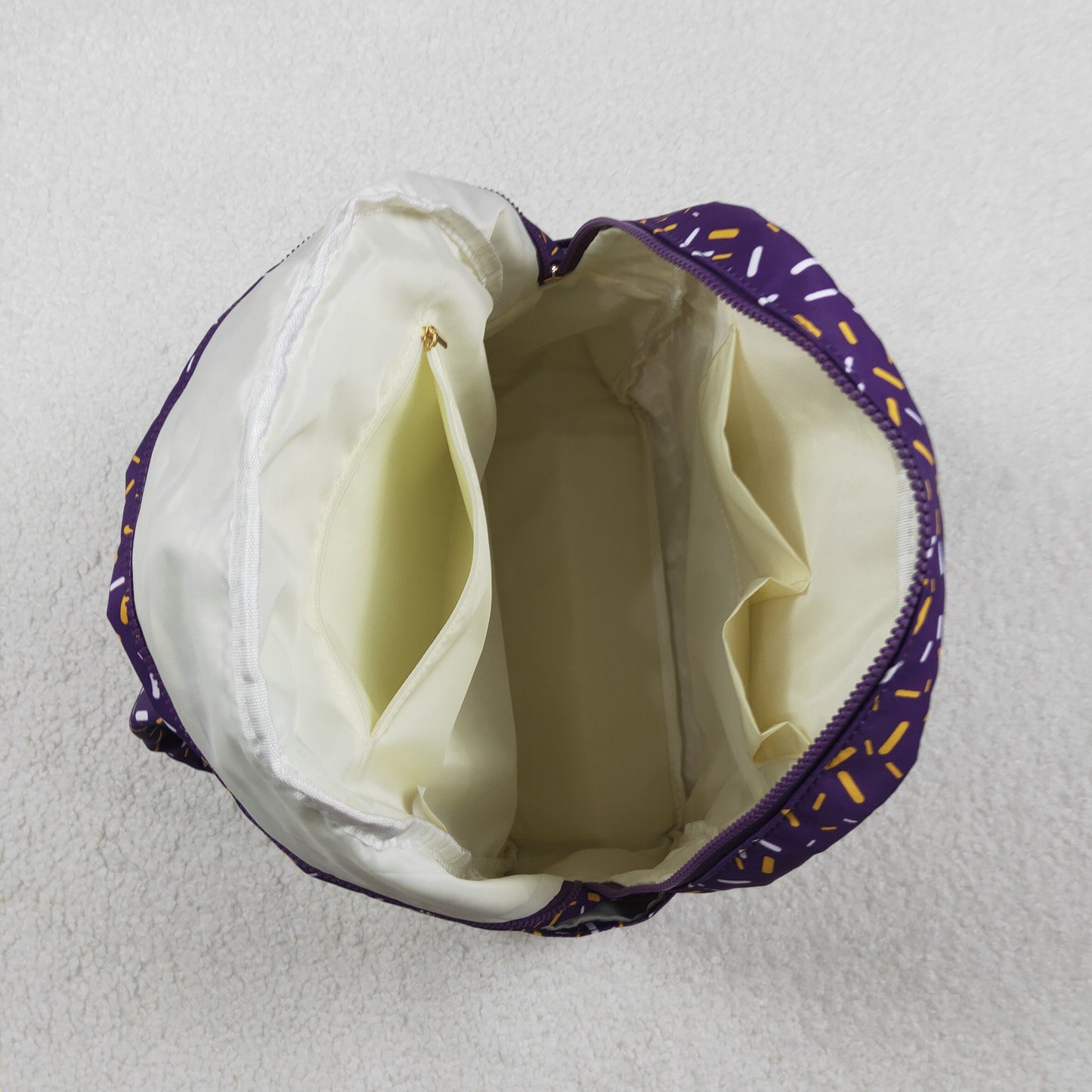 BA0327 Baby Kids Purple Team Zipper School Back Bags C11.7