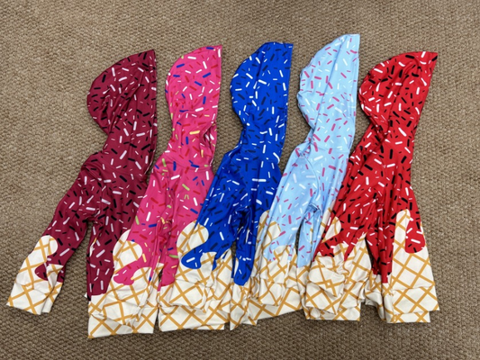 5 Colors Sibling Baby Kids Long Sleeves Team Sprinkles Drips Hoodies Tops 7.31