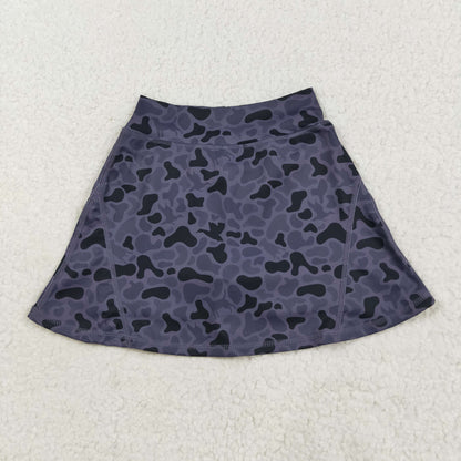 GLK0130 Baby Girls Western Dark Gray Ducks Camo Yoga Skorts Bottom 8.8