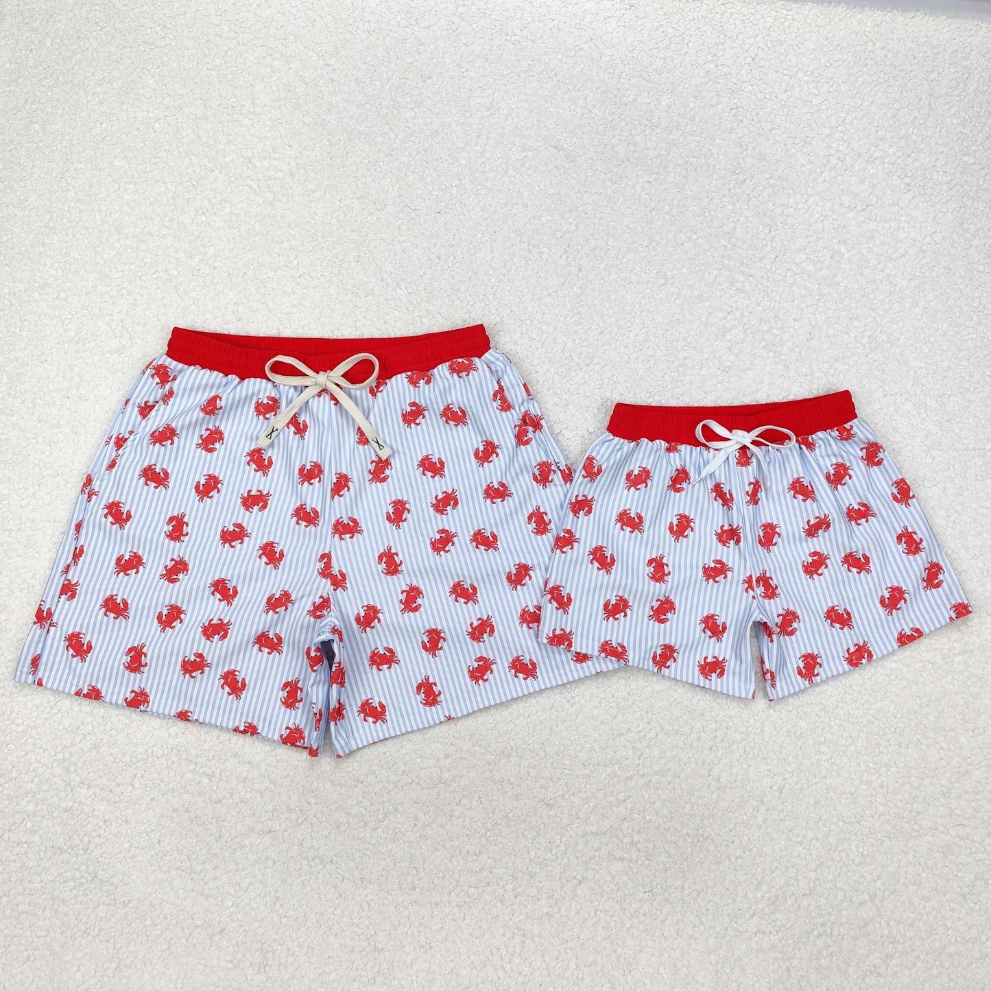 Daddy&Me Baby Boys Summer Crab Beach Trunks Swimsuits Swimwear