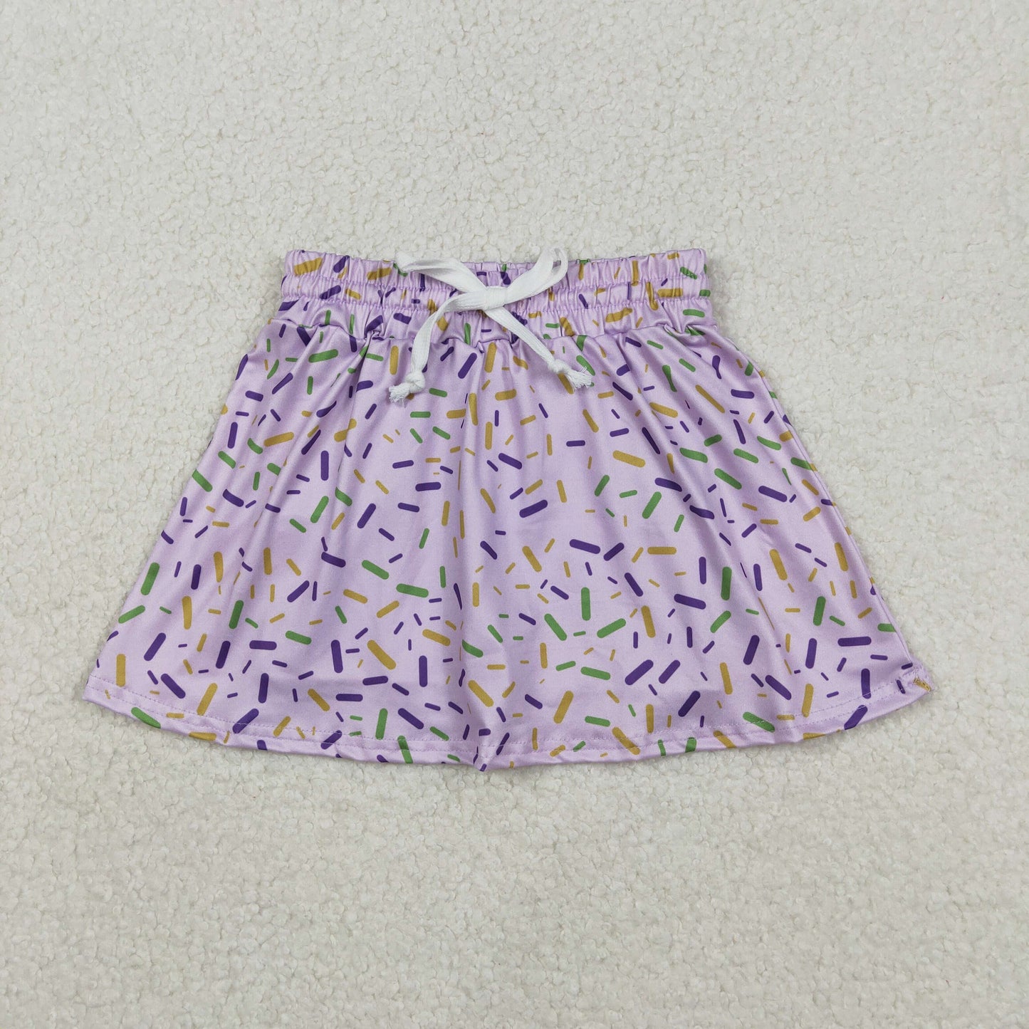 GLK0144 Baby Girls Purple Sprinkles Team Skirts Shorts Bottom C12.9