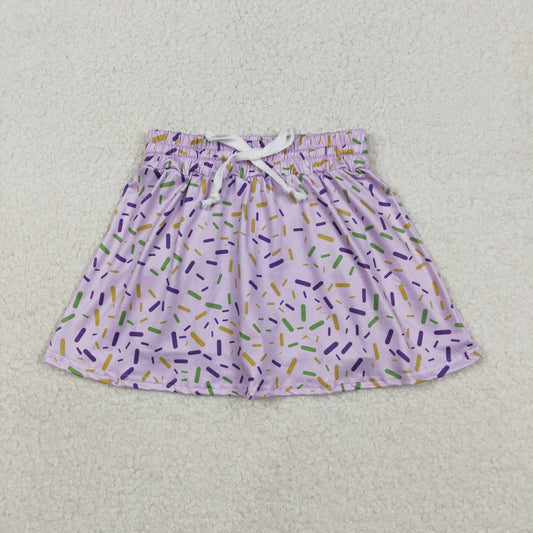 GLK0144 Baby Girls Purple Sprinkles Team Skirts Shorts Bottom C12.9
