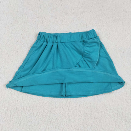 GLK0060 Baby Girls Turquoise Ruffles Skort Skirts  5.15
