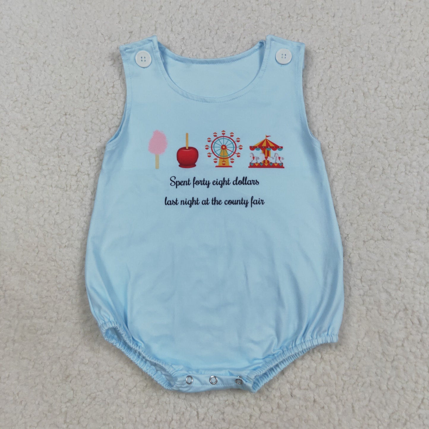 SR3056 Baby Boys Sleeveless Park Romper  C8.14