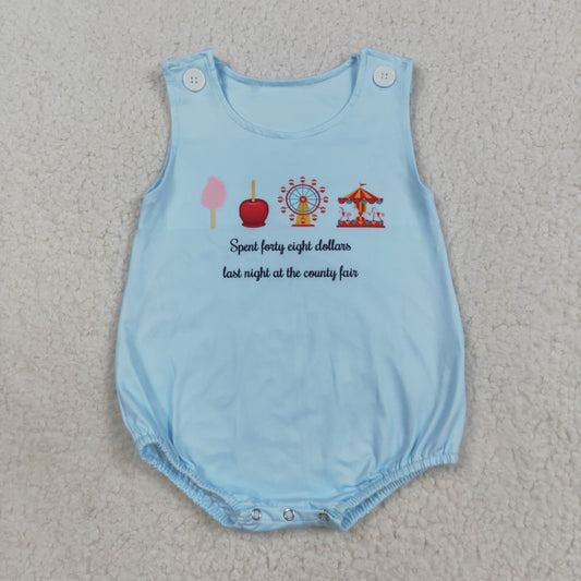 SR3056 Baby Boys Sleeveless Park Romper  C8.14
