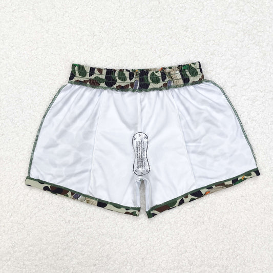 S0469 Baby Boys Green Duck Camouflage Trunks Bottoms Swimsuits