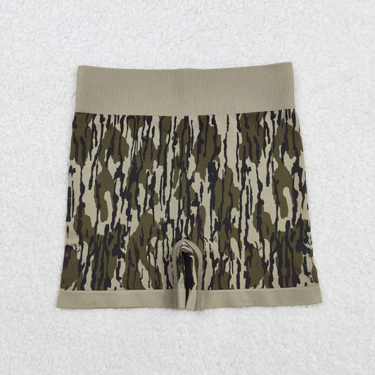 SS0642 Adult Women Bottomland Camo Knitted Yoga Bottoms C9.5