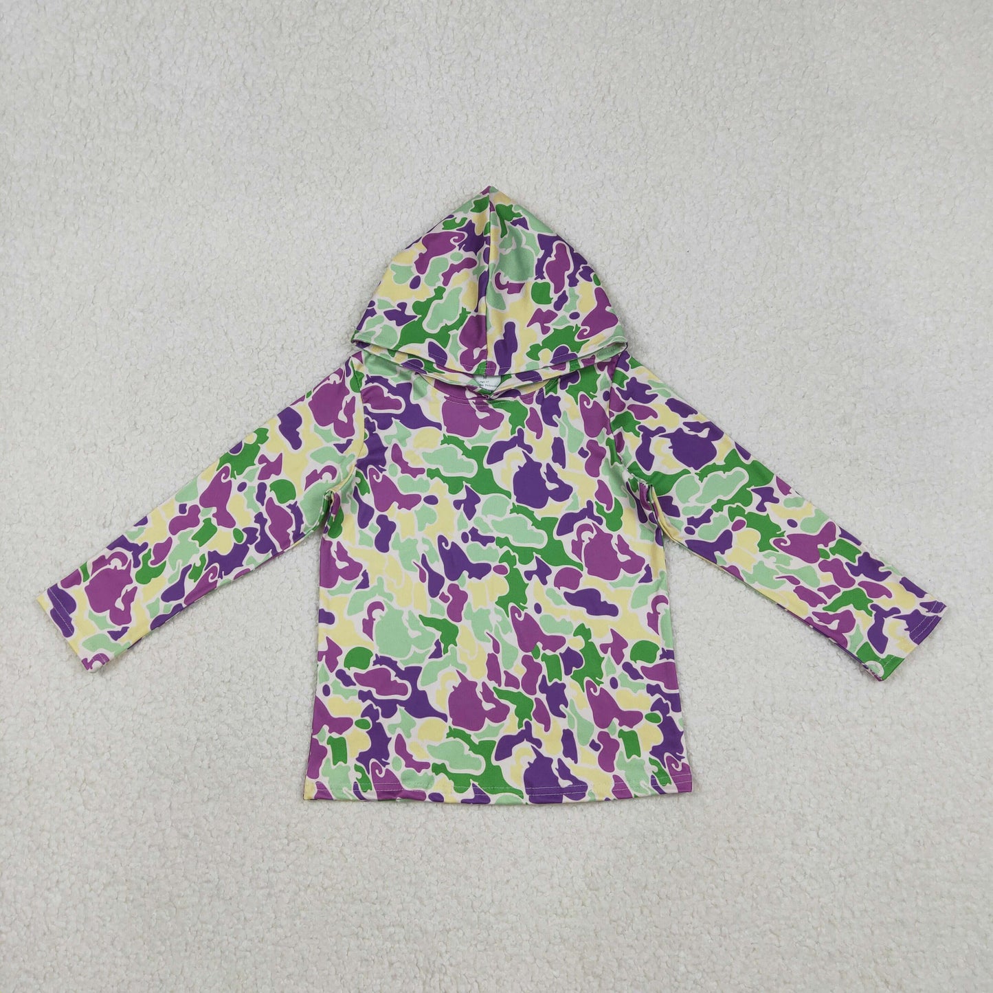 BT1507 Baby Boys Mardigras Camo Long Sleeve Hoodies Top C12.8
