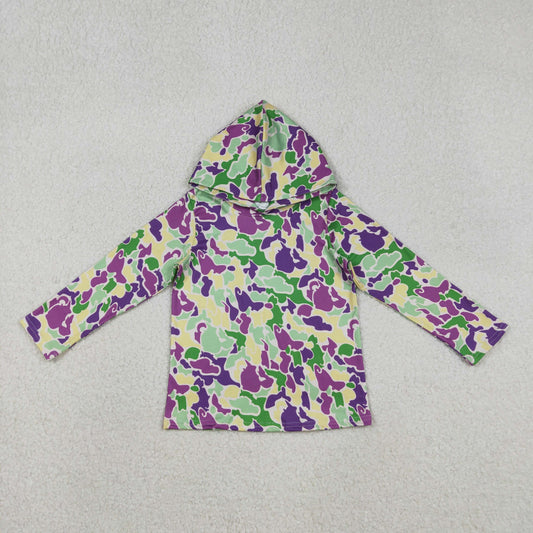 BT1507 Baby Boys Mardigras Camo Long Sleeve Hoodies Top C12.8