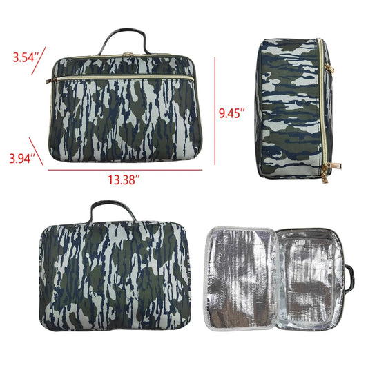 BA0228 Army green camouflage meal bag lunch box bag