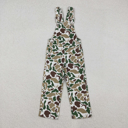 P0828 Baby Boys Deer Ducks Dogs Camo Western Denim Jumpsuits C11.5