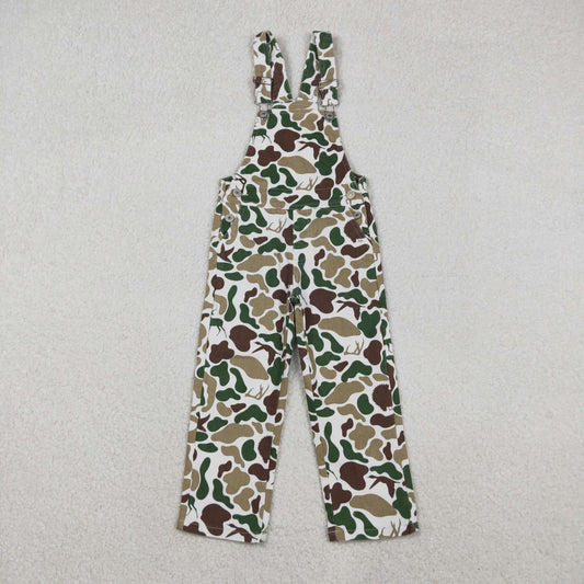 P0828 Baby Boys Deer Ducks Dogs Camo Western Denim Jumpsuits C11.5
