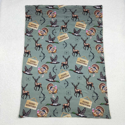 BL0151 Baby Toddler Children Hunting Deer Ducks Blanket C10.17