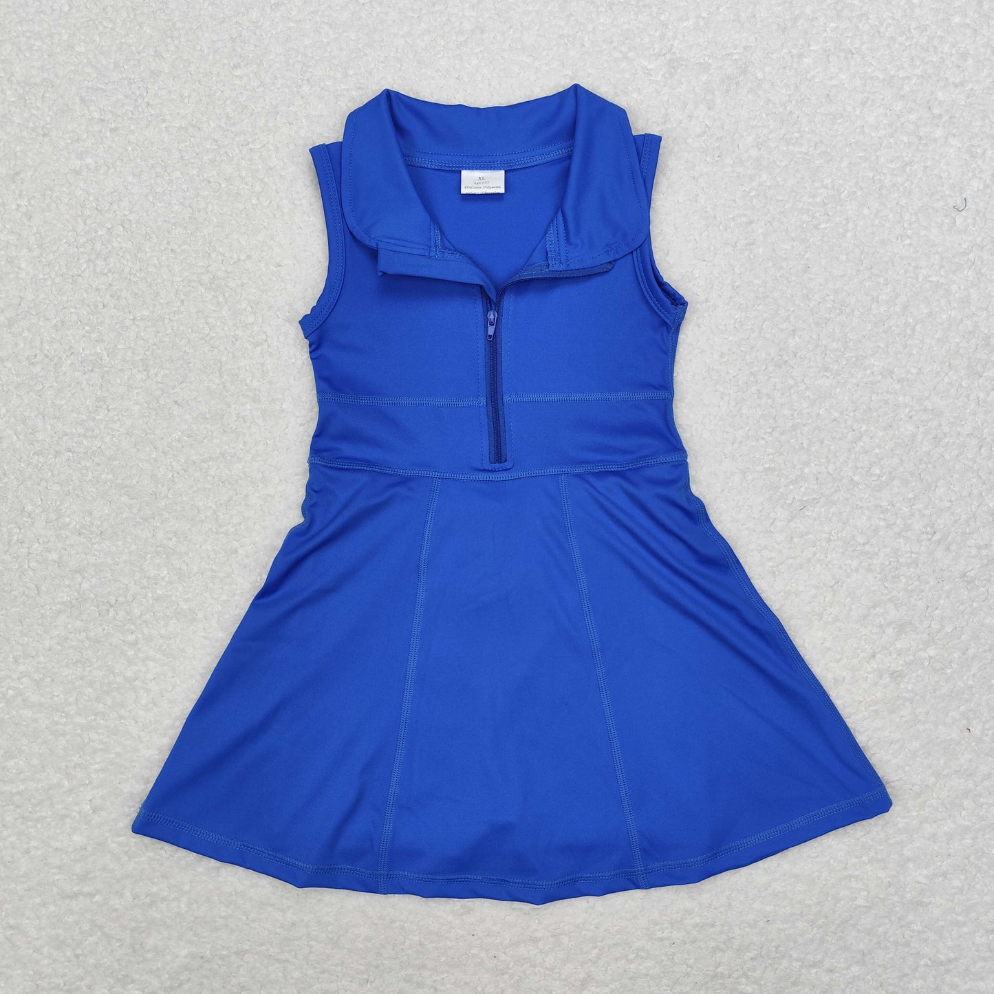 GSD1381 Baby Girls Royal Blue Athletic Active Wear Knee Length Dresses